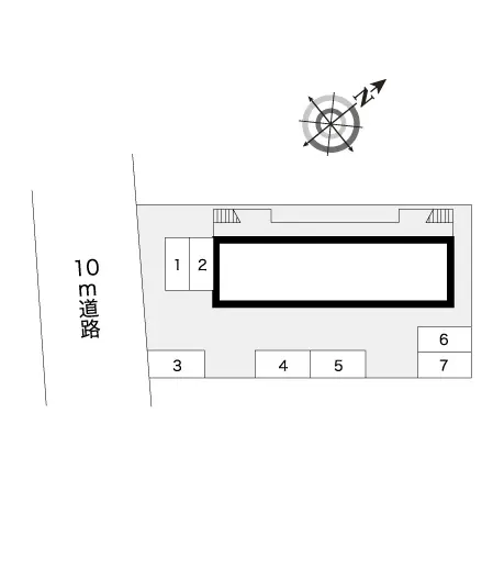 ★手数料０円★三郷市早稲田２丁目 月極駐車場